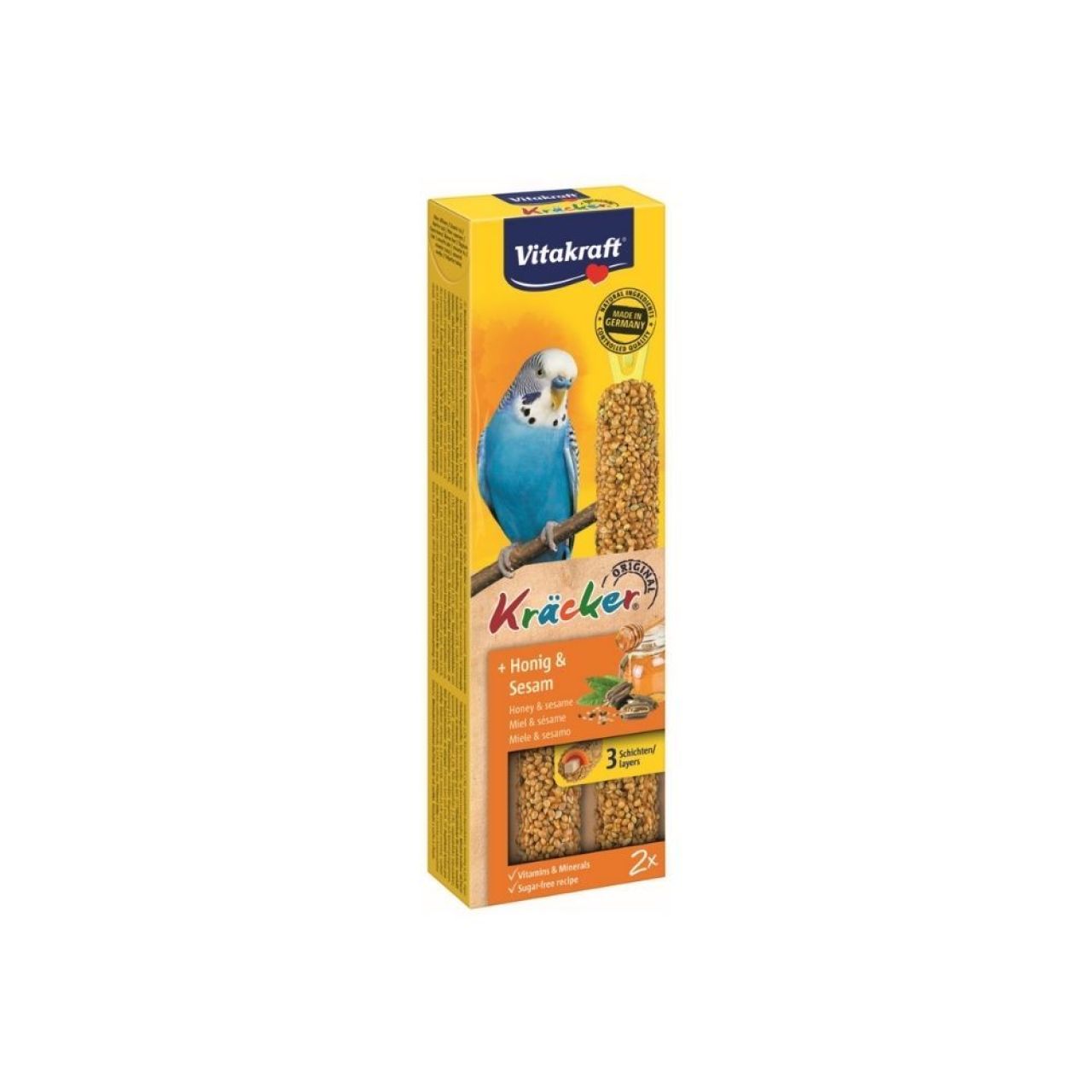 Vitakraft kreker za male papige s medom 2 komada