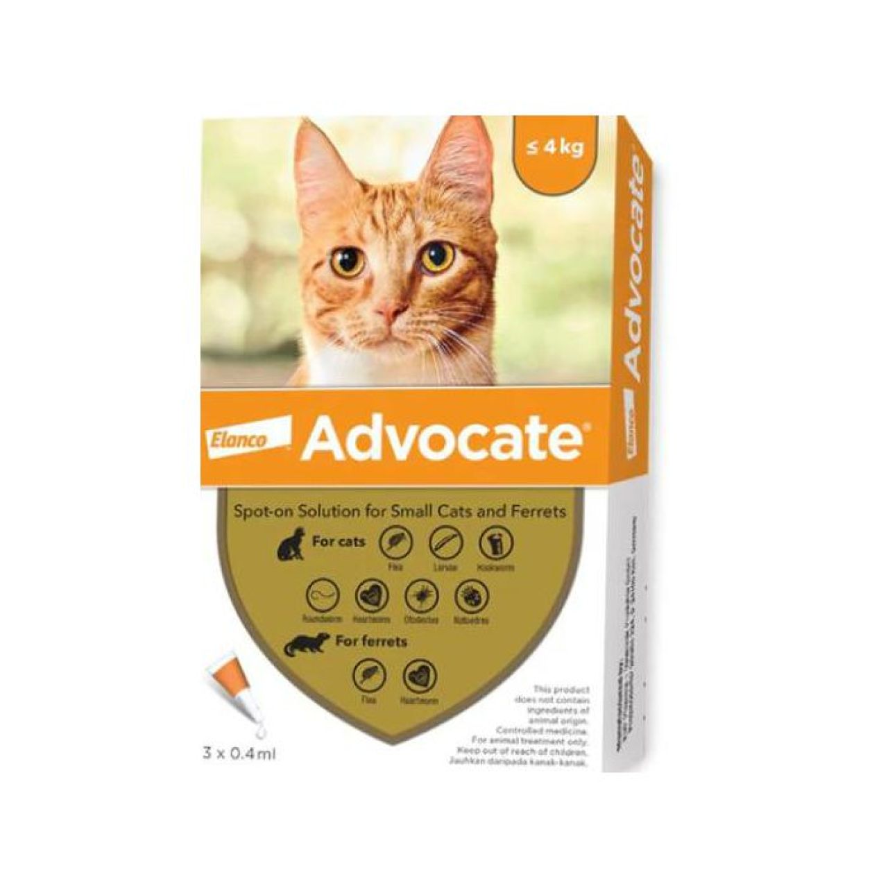 ADVOCATE do 4kg, za mačke i tvorove