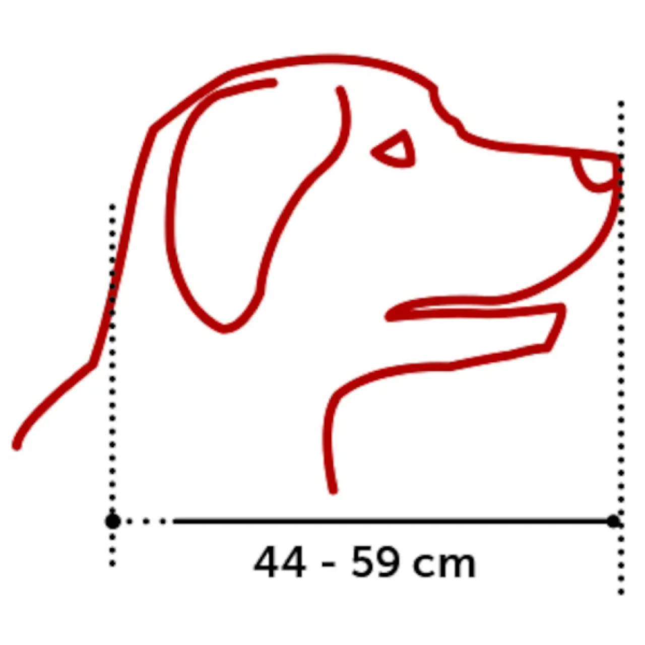 Flamingo SILAS BLACK Brnjica za psa XL