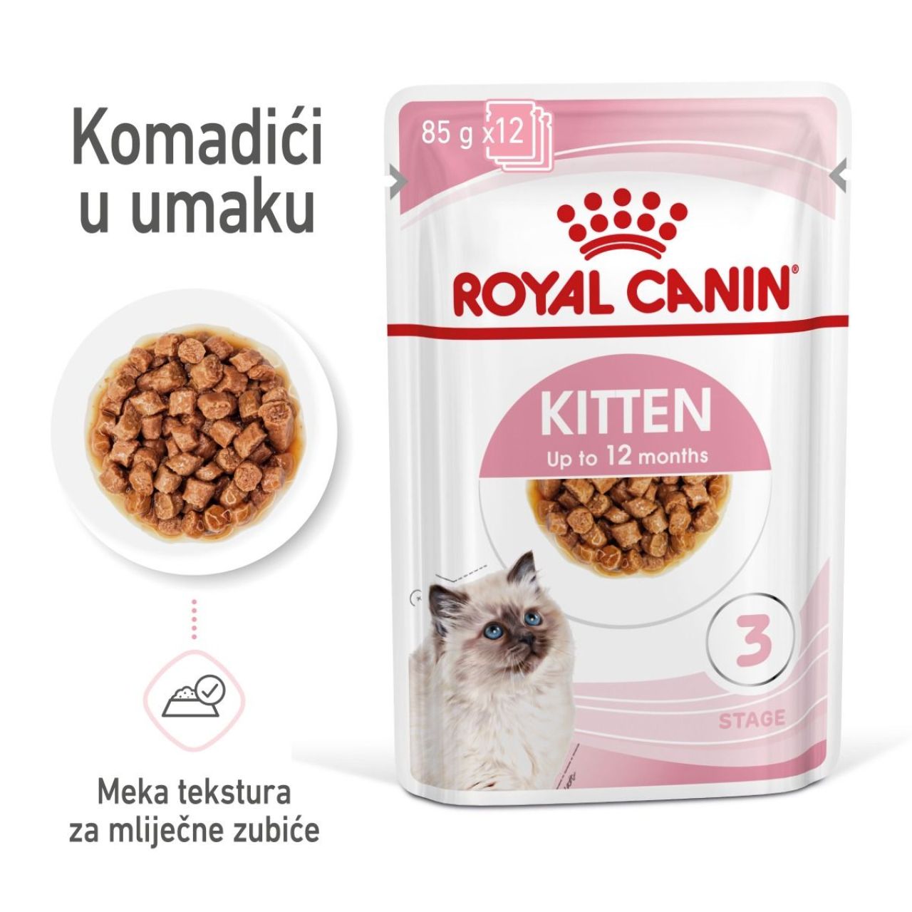 Royal Canin Cat Kitten Instinctive komadići u umaku vrećice - 85 g