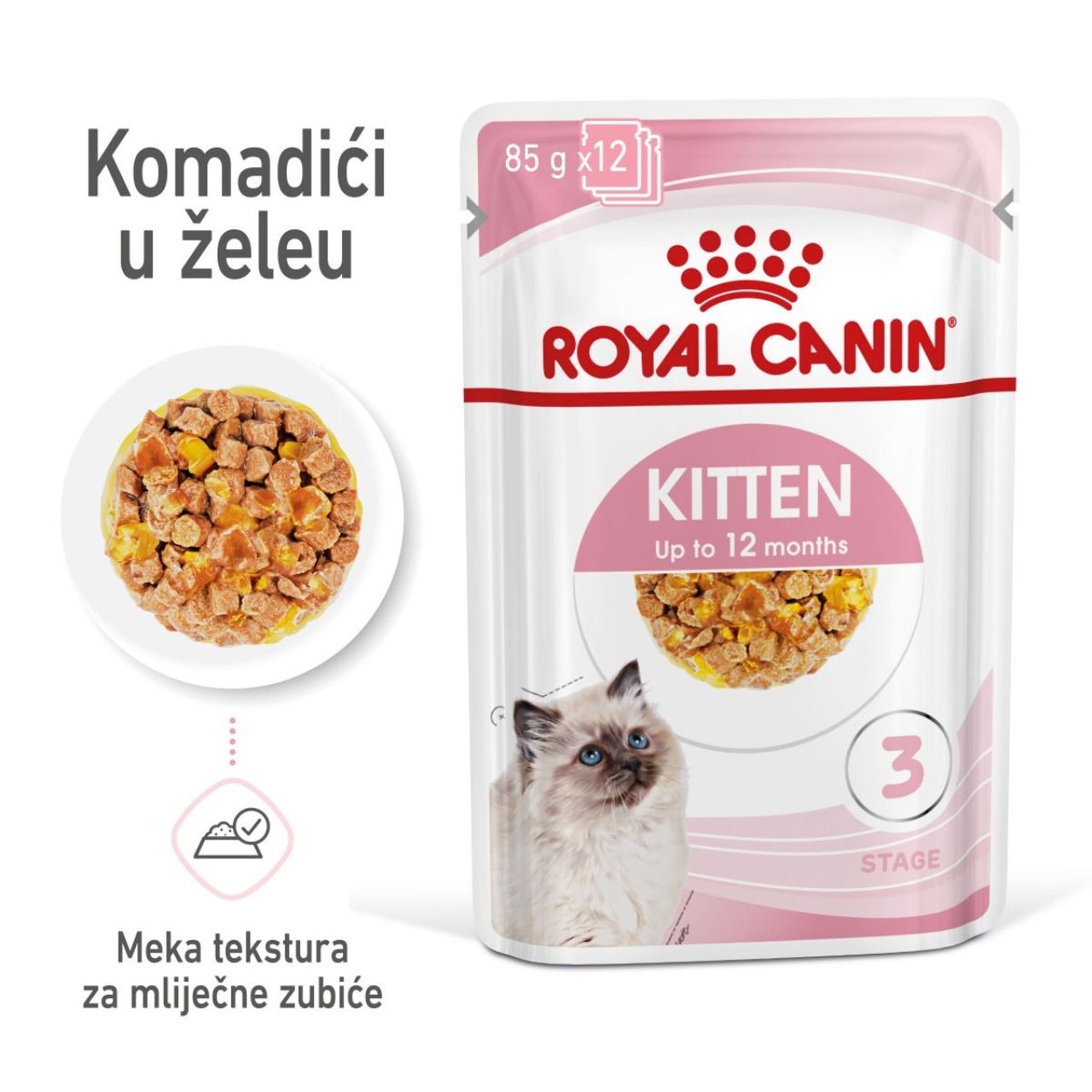 Royal Canin Cat Kitten Instinctive komadići u želeu vrećice - 85 g