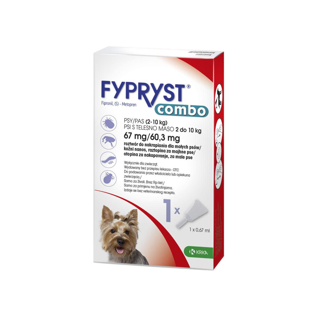 FYPRYST COMBO otopina za nakapanje, za male pse (2-10kg)