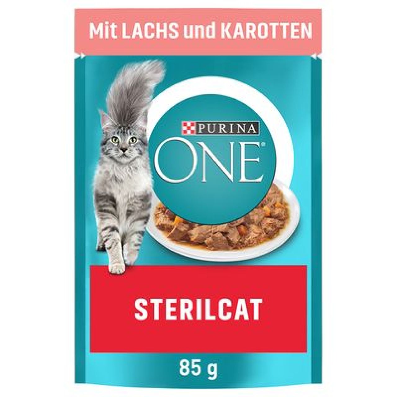 PURINA ONE STERILCAT, s lososom i mrkvom, mini fileti u umaku, mokra hrana za mačke 1 x 85g