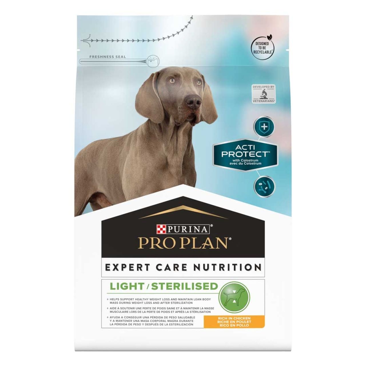 PRO PLAN Expert Care Nutrition - Canine Adult Light/Sterilized - Chicken 10kg
