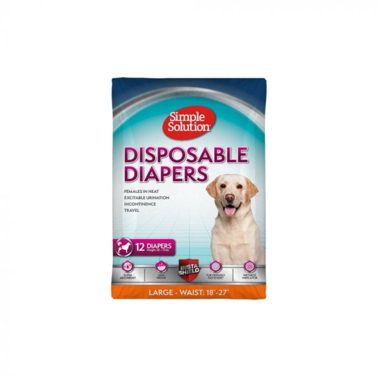 Simple Solution pelene za pse Disposable Diapers, gaćice L