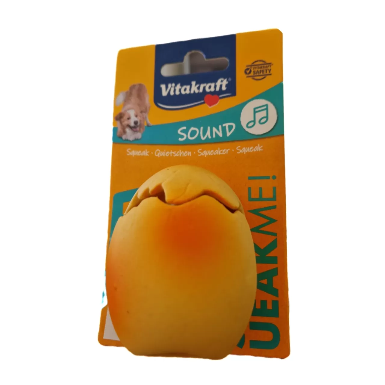 Vitakraft igračka latex, baby zoo jaje 7-10 cm, s pištalicom