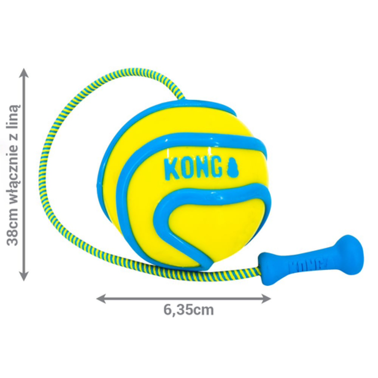 KONG igračka za pse Wavz Bunjiball Assorted M