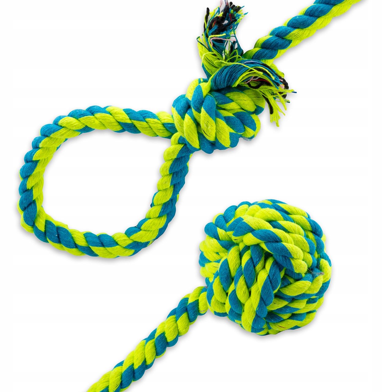 Trixie igračka za pse konop s pletenom loptom 50 cm/fi-7 cm