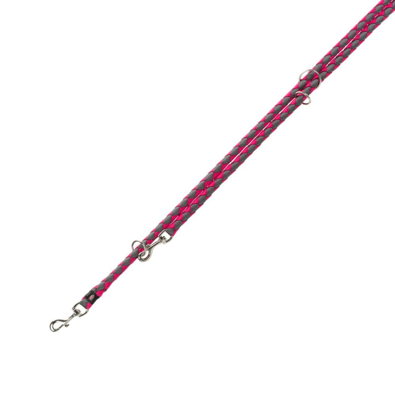 Trixie vodilica za pse podesiva Cavo tamnoružičasto-siva L-XL 2m/fi-18 mm | #143611