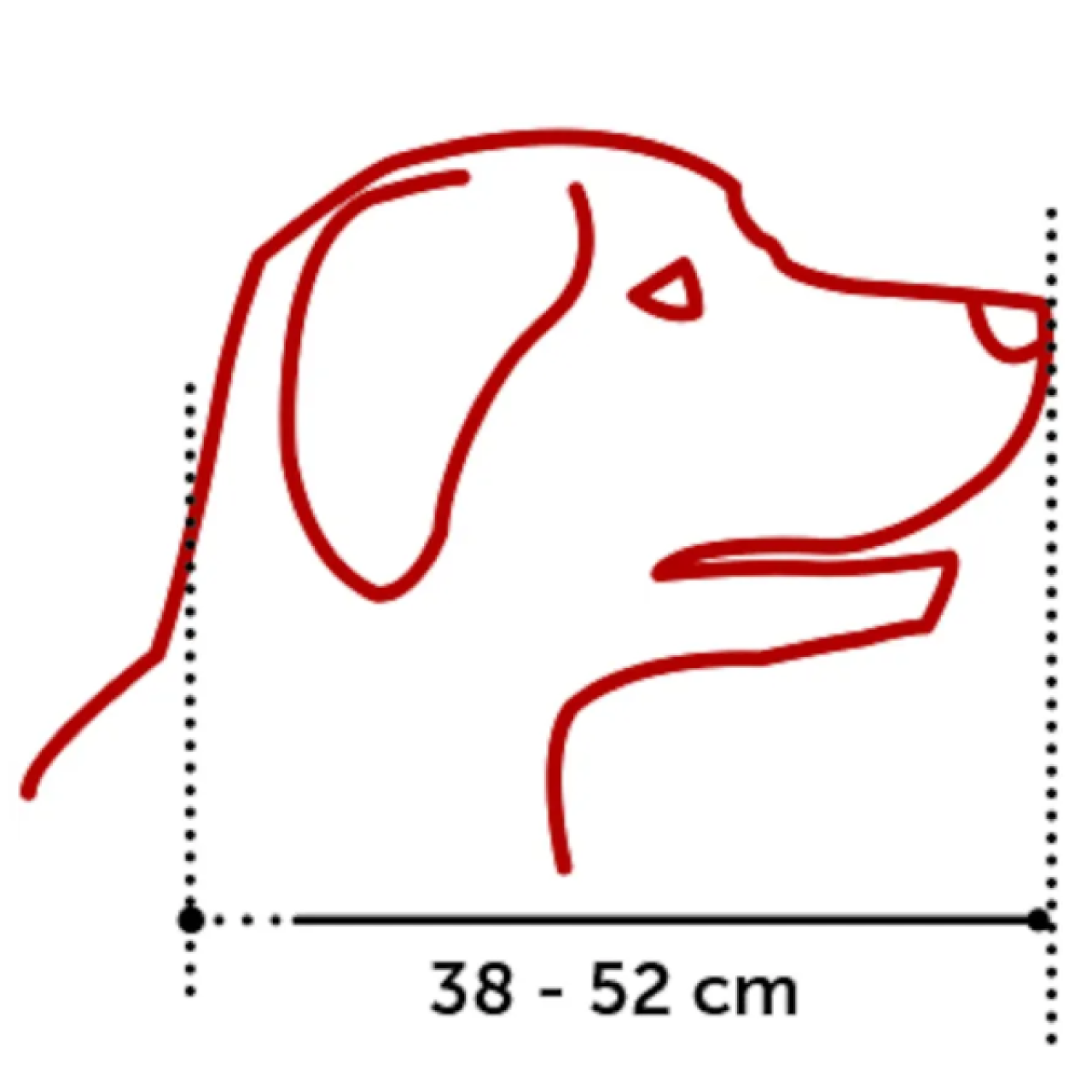 Flamingo SILAS BLACK Brnjica za psa L