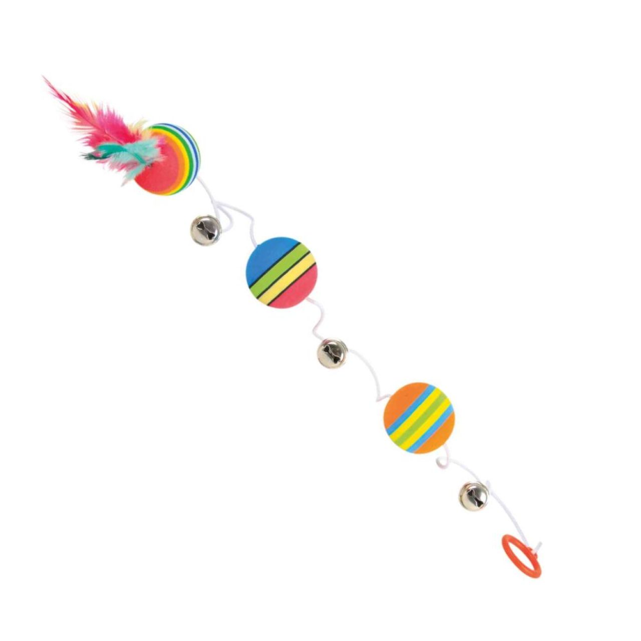 Trixie igračka za mačke Loptice duga fi-3,5 cm/80 cm