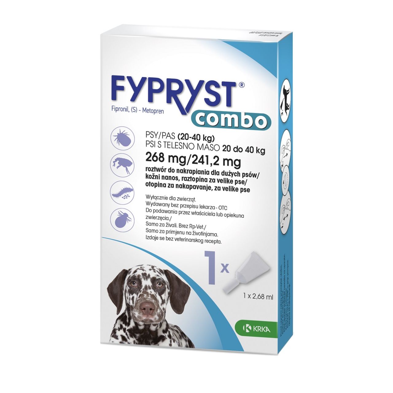 FYPRYST COMBO otopina za nakapanje, za velike pse (20-40kg)