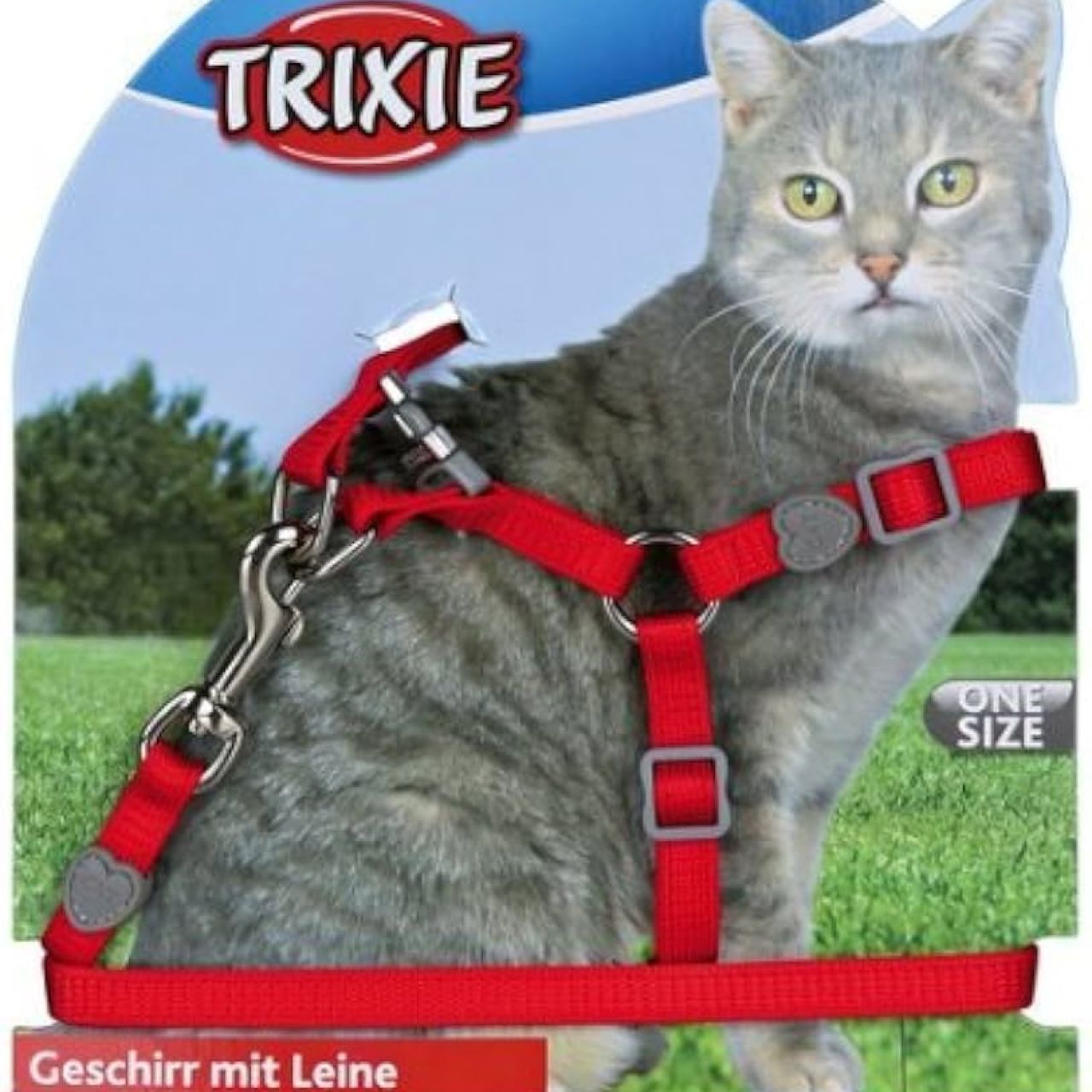 Trixie oprsnica i vodilica za mačke, 26-37 cm 120 cm - razne boje -> CRVENA