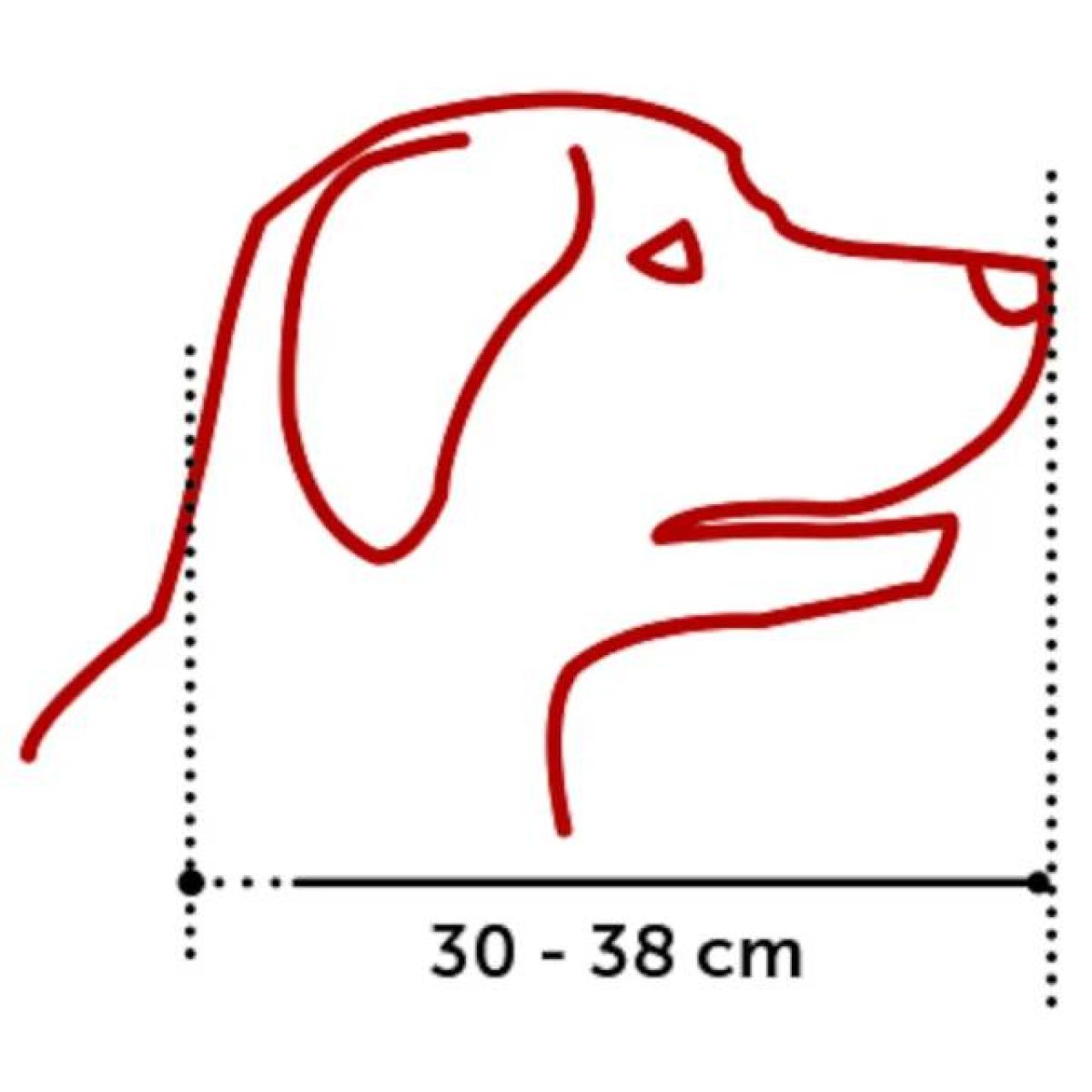 Flamingo SILAS BLACK Brnjica za psa XS