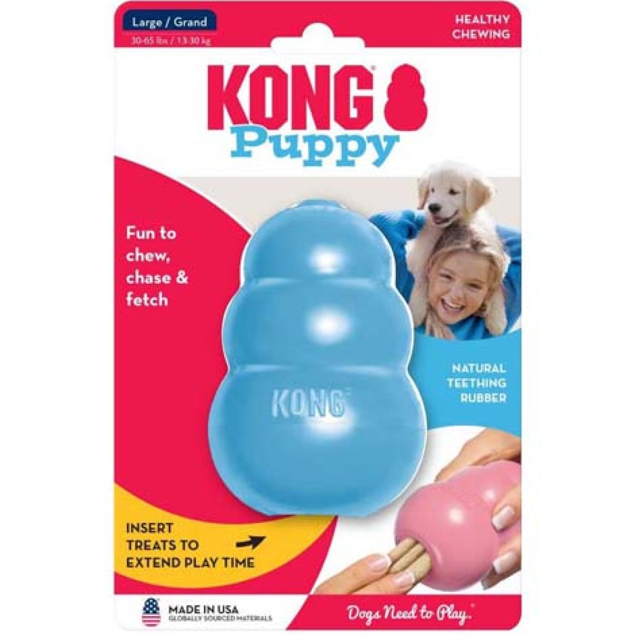 Kong igračka za pse Puppy Large PLAVA