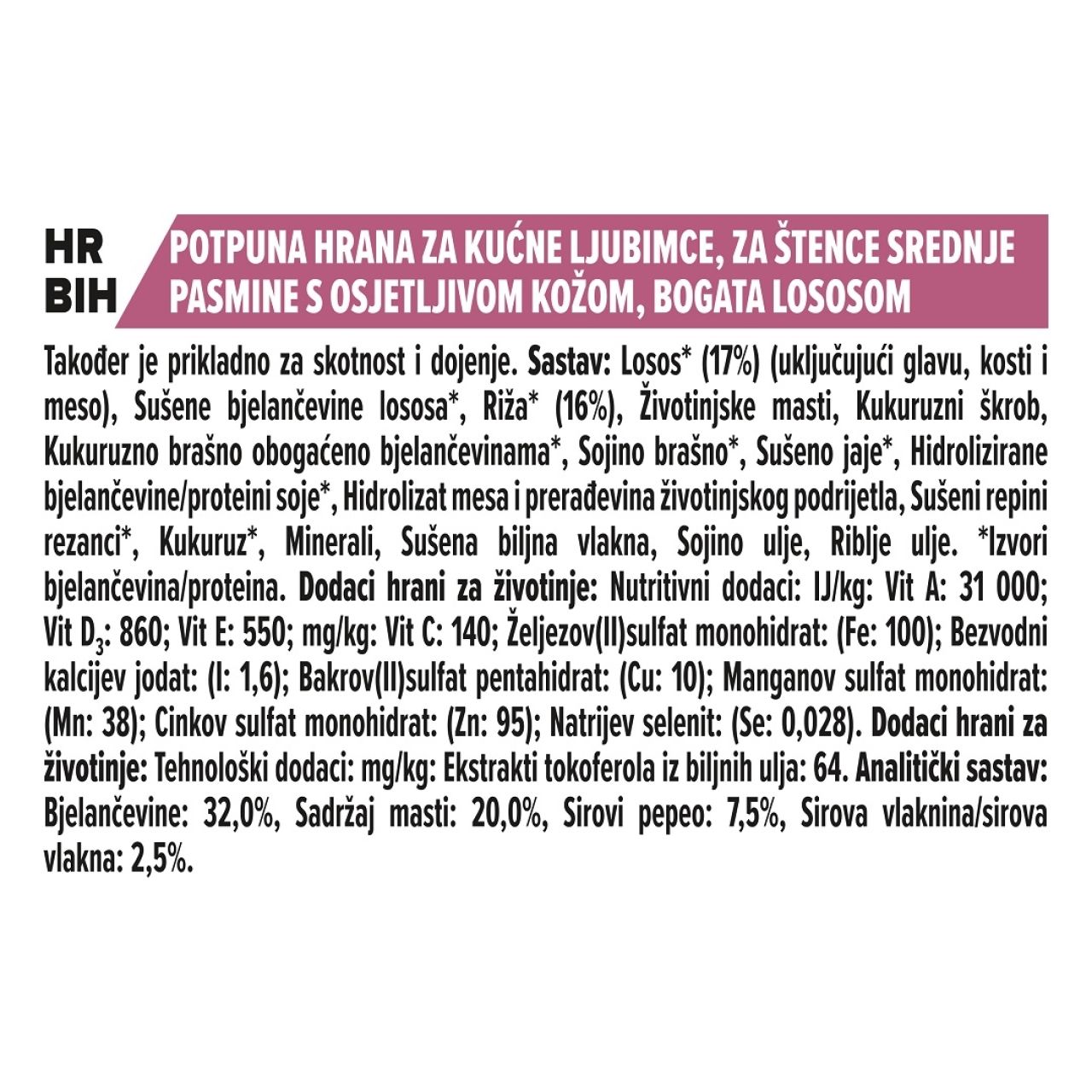 PRO PLAN Medium puppy sensitive skin - salmon 12kg