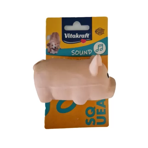 Vitakraft igračka latex, baby zoo svinja 7-10 cm sa zvukom, s pištalicom