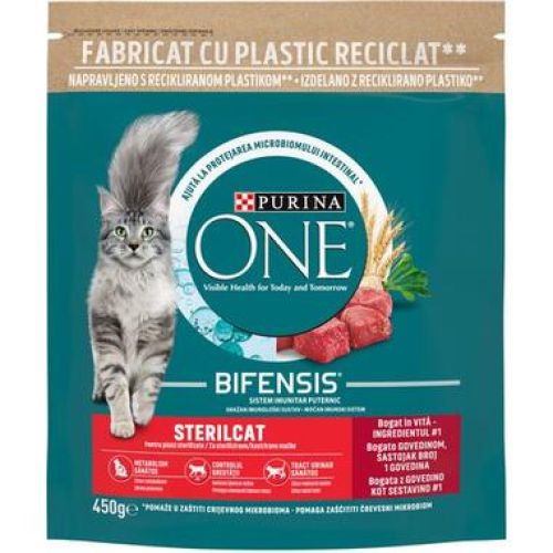Purina ONE Adult Sterilcat, s govedinom i pšenicom, suha hrana za mačke
