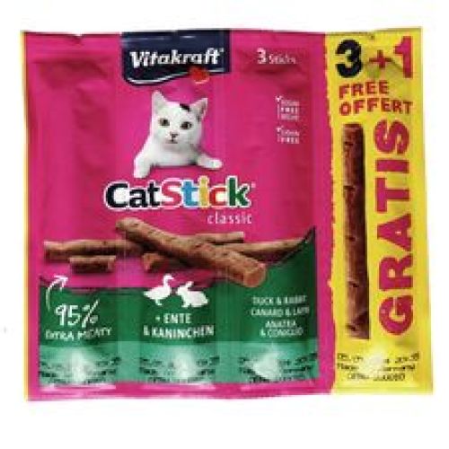 Vitakraft CatStick classic 3+1 gratis